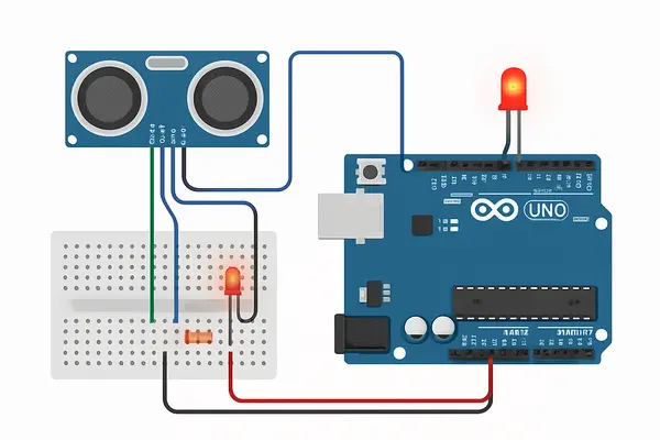 Projeto Simples: Monitor de Distância com LED e Sensor Ultrassônico