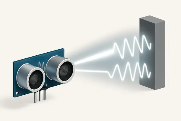 Crie e Me de uma imagem aqui para baixar em wepb e no tamanho 600*400 e renomeada com a palavra chave do artigo apenas. Sem texto na imagem. TEMA DA IMAGEM: Entendendo os Sinais do Sensor Ultrassônico: Trigger e Echo Explicados